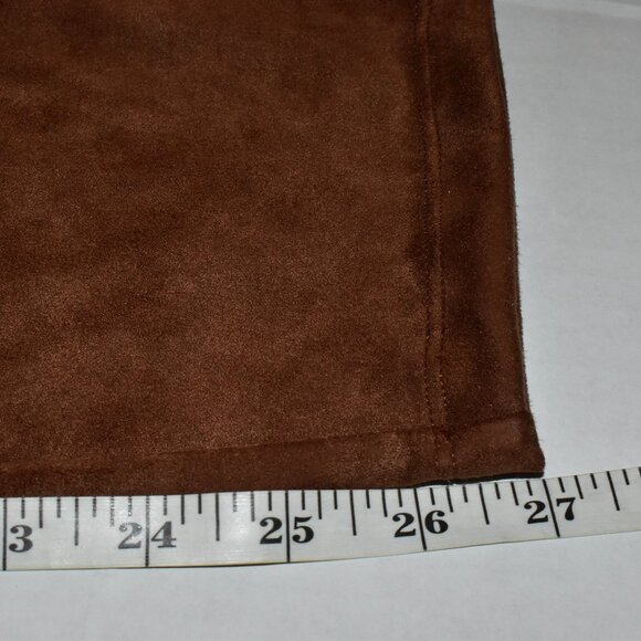 T Tahari Faux Leather Suede Pull on Tummy Control Fall Pants Size M - Picture 8 of 10